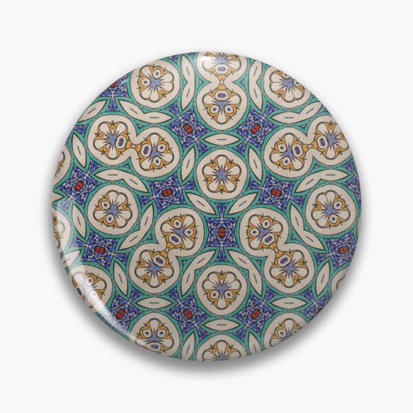 Item preview, Blue Turquoise White and Yellow Seamless Pattern Print designed and sold by protegra.