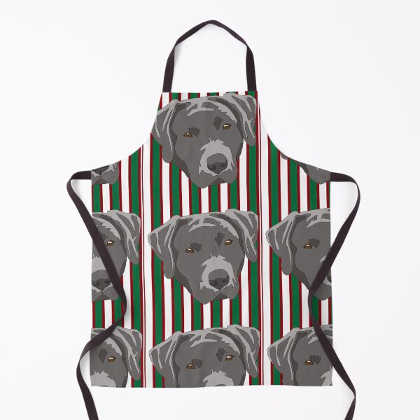 Item preview, Silver lab Christmas pattern designed and sold by LeahcarsArt.