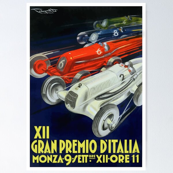 Vintage Ferrari Poster Design by Me : r/design_critiques
