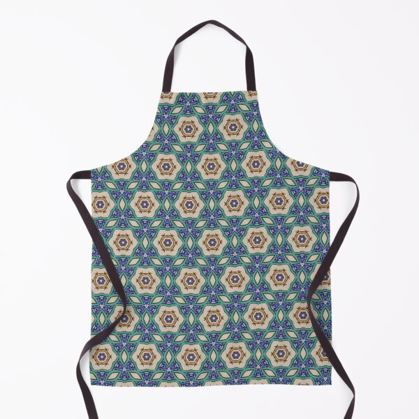 Item preview, Mosaic Honeycomb Blue Turquoise and Yellow Seamless Pattern designed and sold by protegra.