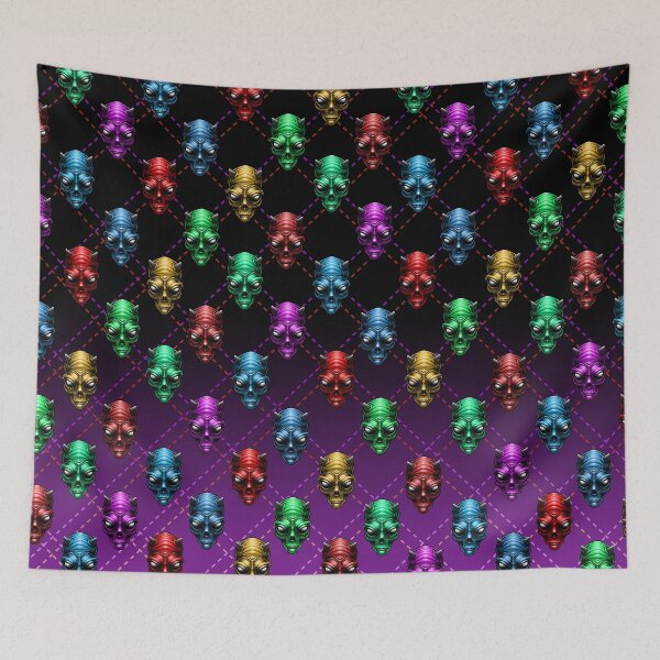 Item preview, Alien Devil Face pattern designed and sold by lillyrise.