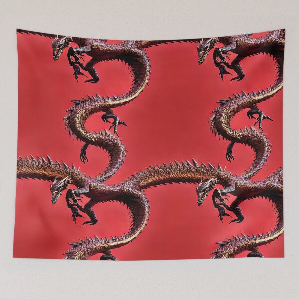 Item preview, Red Dragon - Seamless Pattern designed and sold by Chubuter.