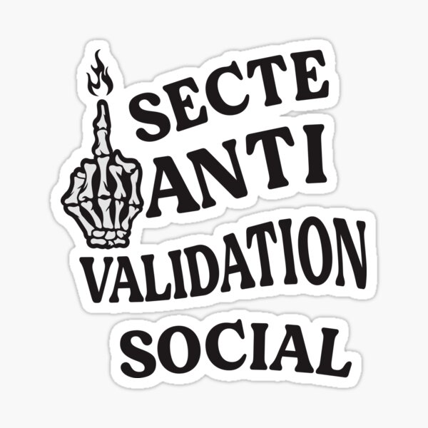 Item preview, secte anti validation social designed and sold by killzilla.