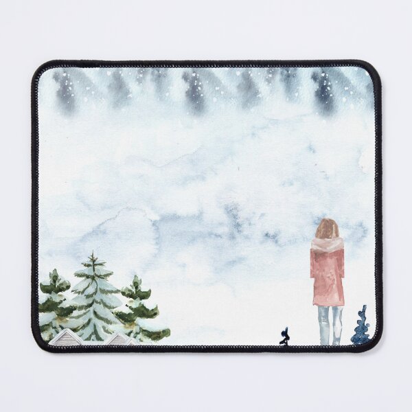 Item preview, A Woman Walking on the Snow Alone in the Winter designed and sold by Apkdesigner.