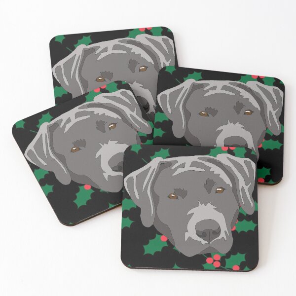 Item preview, Copy of Silver lab Christmas pattern designed and sold by LeahcarsArt.