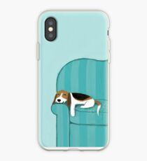 Vinilo o funda para iPhone Happy Couch Dog | Lindo Beagle