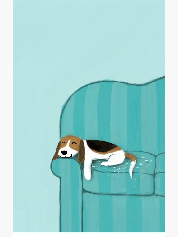 Happy Couch Dog | Cute Beagle by ShortCoffee