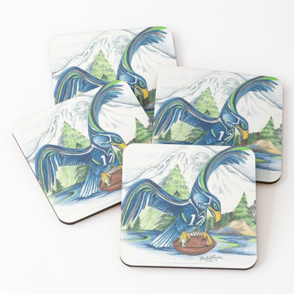 Item preview, Mount Rainer and the Seahawk designed and sold by artbyrachelluca.