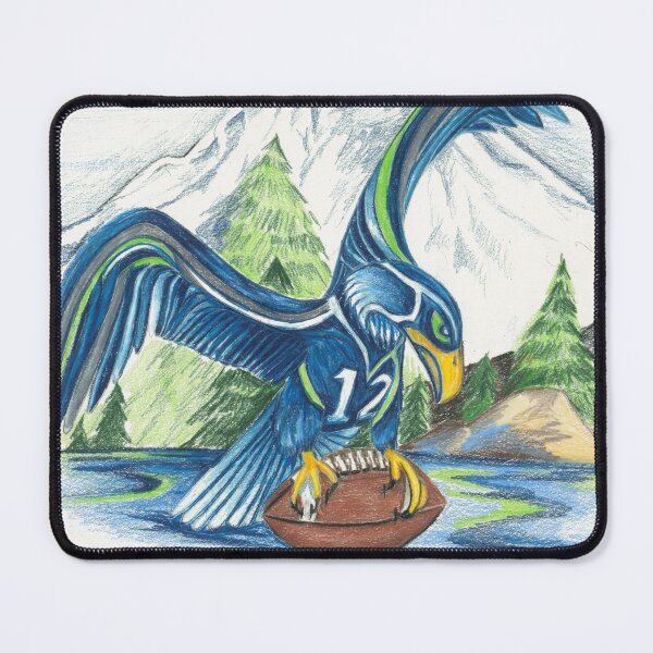 Item preview, Mount Rainer and the Seahawk designed and sold by artbyrachelluca.