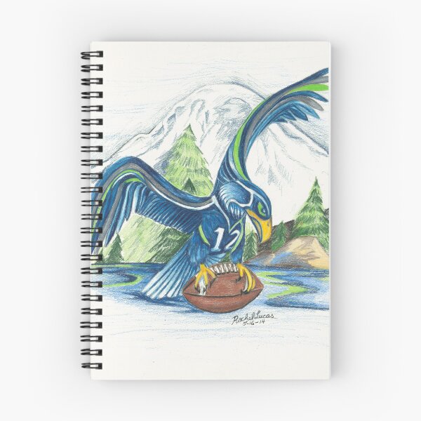 Item preview, Mount Rainer and the Seahawk designed and sold by artbyrachelluca.