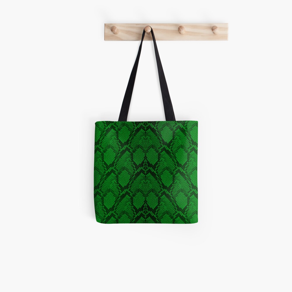 neon green snake bag