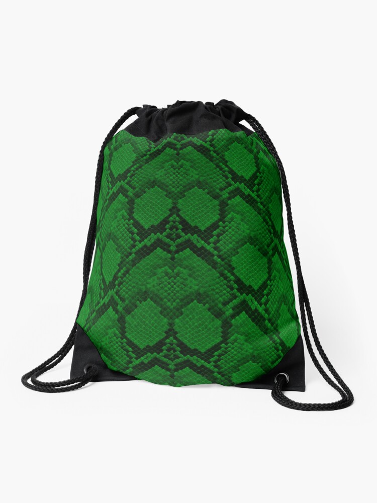 neon green snake bag