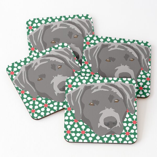 Item preview, Copy of Copy of Copy of Copy of Copy of Copy of Copy of Copy of Silver lab Christmas pattern designed and sold by LeahcarsArt.