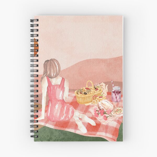 Item preview, A Woman in a Red Dress Having a Picnic on a Yard  Chilling Out  designed and sold by Apkdesigner.