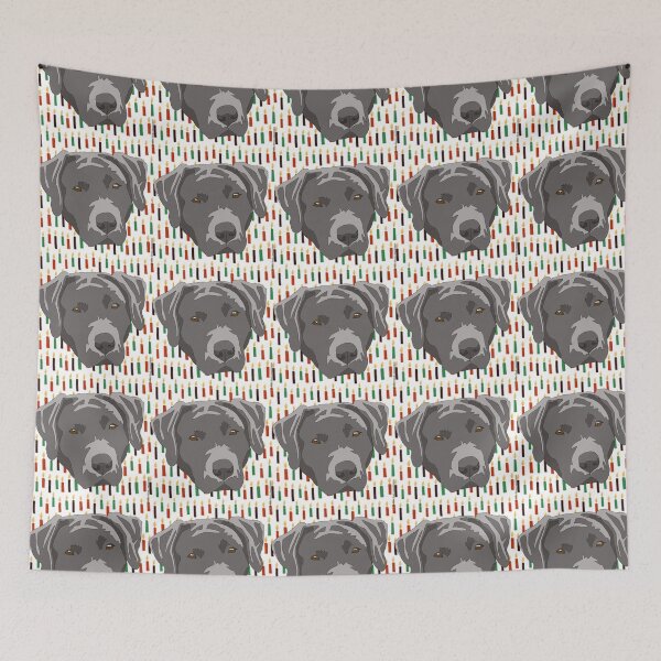 Item preview, Copy of Copy of Copy of Copy of Copy of Copy of Copy of Copy of Copy of Copy of Silver lab Christmas pattern designed and sold by LeahcarsArt.