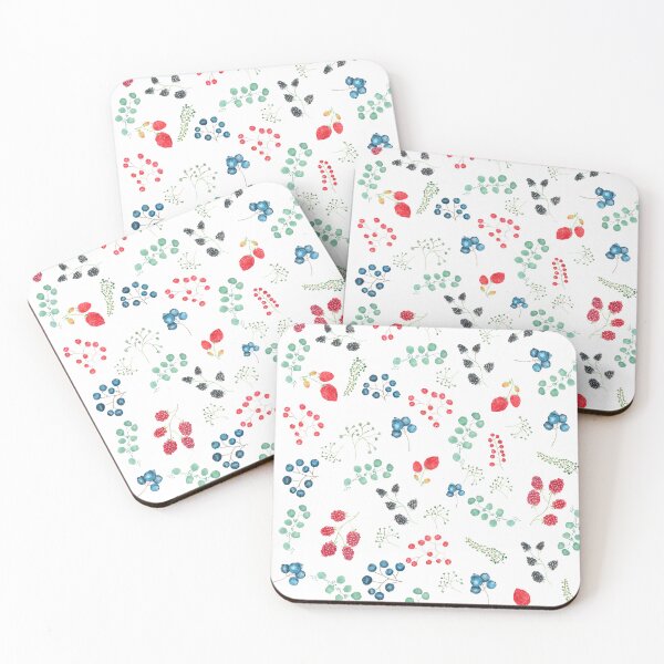 Item preview, berries pattern hand painted  designed and sold by ColorandColor.