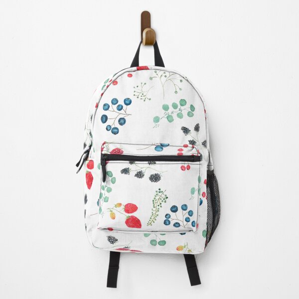 Item preview, berries pattern hand painted designed and sold by ColorandColor.