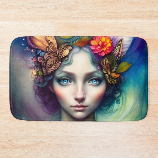 Item preview, Portrait of a Beautiful Nymph with cat spirits designed and sold by Nitram1990.