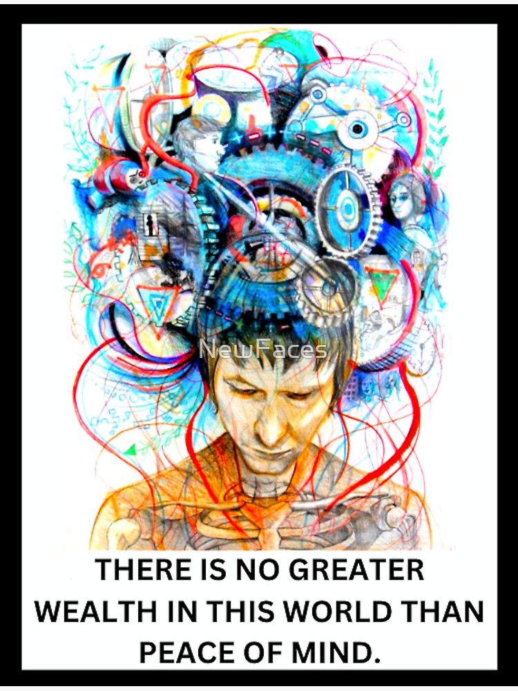 There Is No Greater Wealth In This World Than Peace Of Mind Sticker For Sale By Newfaces 