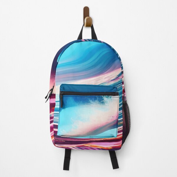 Item preview, Pink and Blue Tidal Wave with Blue Skies designed and sold by deniselynnimage.