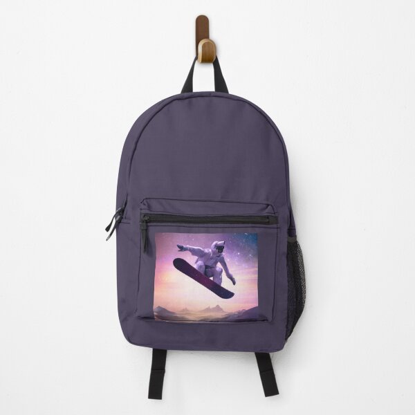 Item preview, Astronaut Snowboarding in the Lilac Cosmic Milkyway (V2) designed and sold by Lilieae.