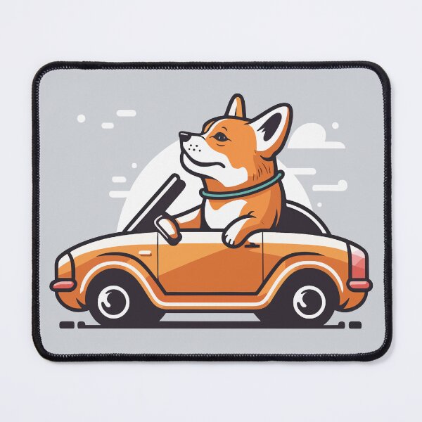 Item preview, Cute Dog Car Driver - 01 designed and sold by YoobiArt.