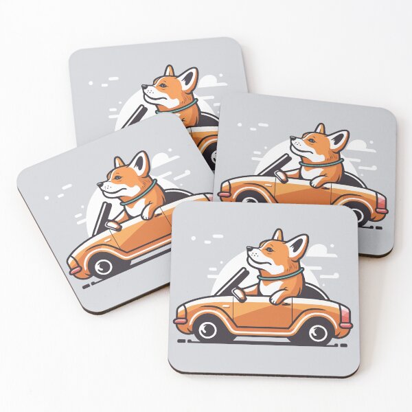 Item preview, Cute Dog Car Driver - 01 designed and sold by YoobiArt.