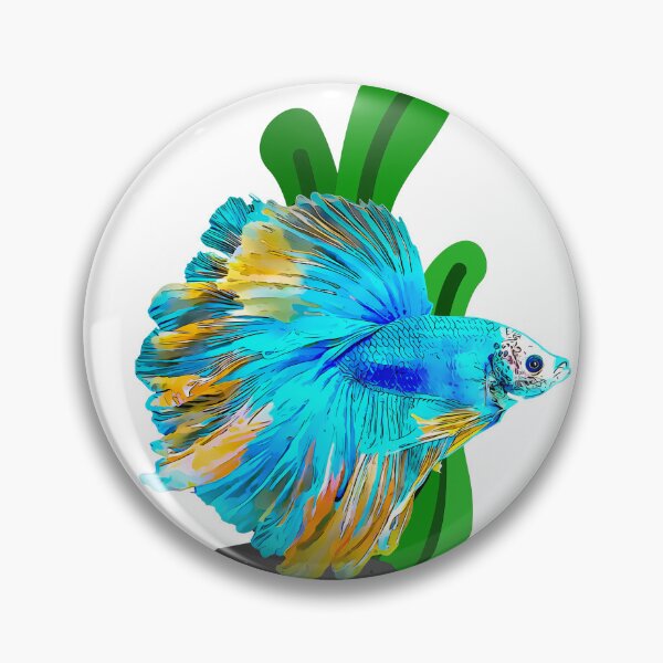 Item preview, Siamese Fighting Fish In Blue And Gold designed and sold by Heathermarie321.