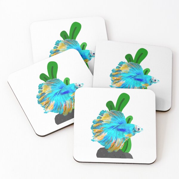 Item preview, Siamese Fighting Fish In Blue And Gold designed and sold by Heathermarie321.