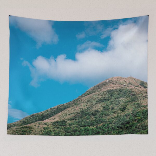 Item preview, Keelung Mountain peak (基隆山) against the blue sky designed and sold by AvonPerception.