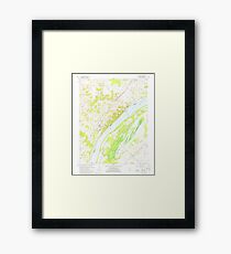 USGS TOPO Map Illinois IL Olmsted 308369 1967 24000 Framed Print