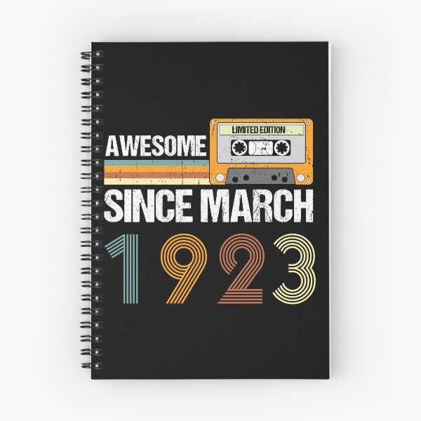 Item preview, Awesome Since March 1923 | 100th Birthday Gifts | 100 Years Old Gifts designed and sold by AMINE  ★★★★★.