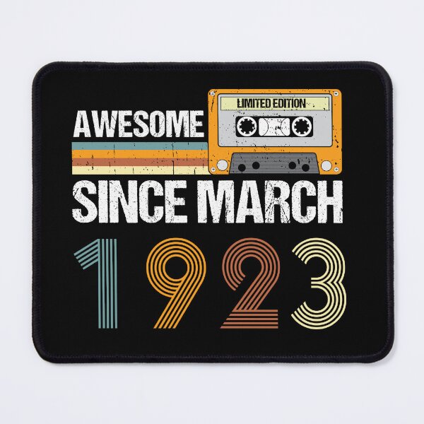 Item preview, Awesome Since March 1923 | 100th Birthday Gifts | 100 Years Old Gifts designed and sold by AMINE  ★★★★★.