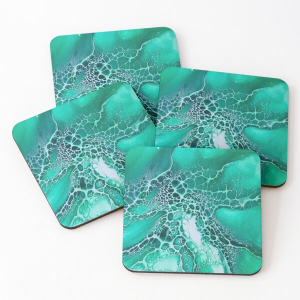 Item preview, Green - Original Abstract Fluid Art designed and sold by Careyfmason.
