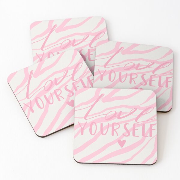 Item preview, Love Yourself Pink  Aesthetic Zebra Stripe designed and sold by PreppyRiot.