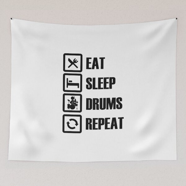 Item preview, eat sleep drums repeat  designed and sold by SwifTech.