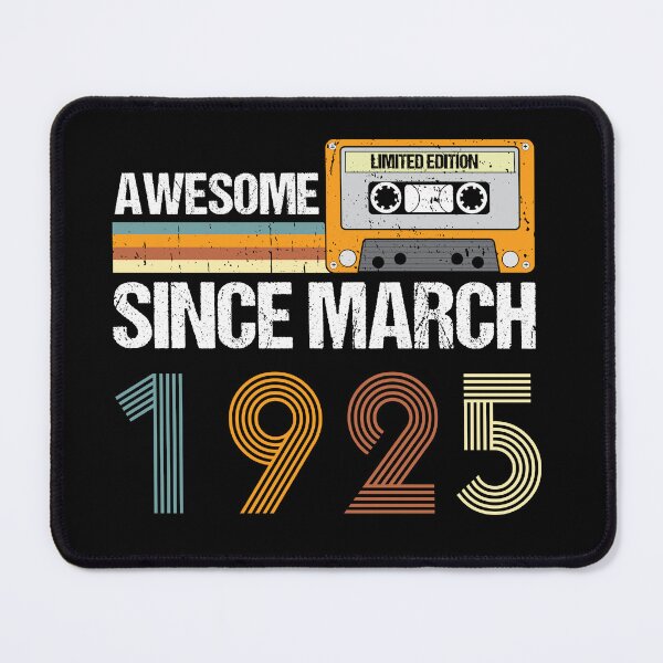 Item preview, Awesome Since March 1925 | 98th Birthday Gifts | 98 Years Old Gifts designed and sold by AMINE ★★★★★.