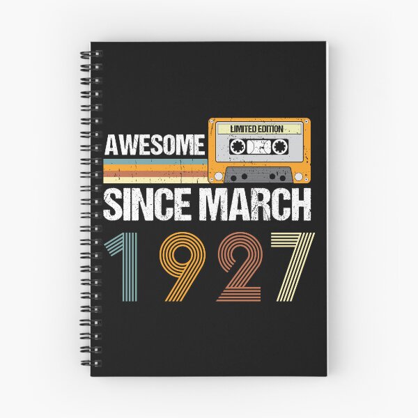 Item preview, Awesome Since March 1927 | 96th Birthday Gifts | 96 Years Old Gifts designed and sold by AMINE  ★★★★★.