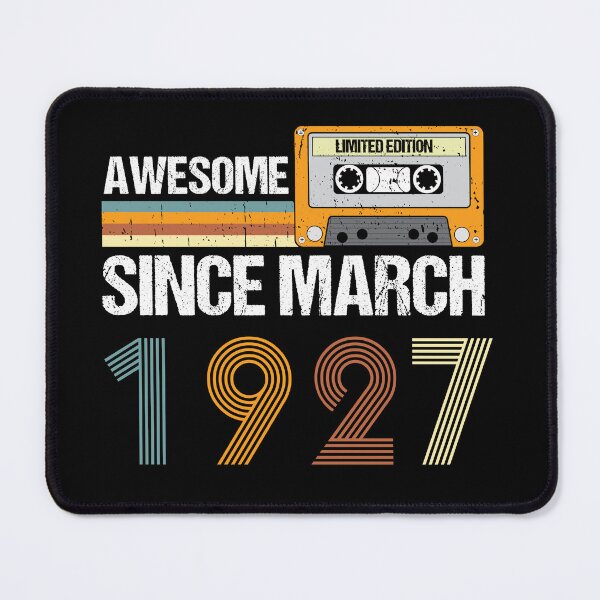 Item preview, Awesome Since March 1927 | 96th Birthday Gifts | 96 Years Old Gifts designed and sold by AMINE  ★★★★★.