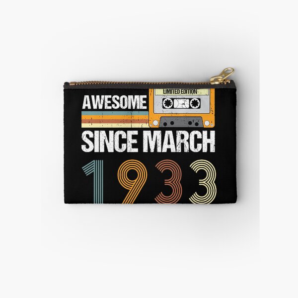 Item preview, Awesome Since March 1933 | 90th Birthday Gifts | 90 Years Old Gifts designed and sold by AMINE  ★★★★★.