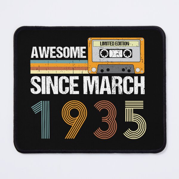 Item preview, Awesome Since March 1935 | 88th Birthday Gifts | 88 Years Old Gifts designed and sold by AMINE  ★★★★★.