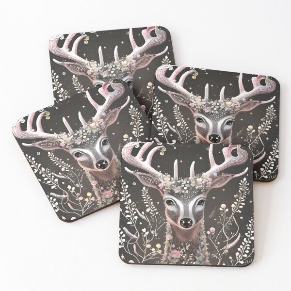 Item preview, Floral Deer designed and sold by emsubzero.