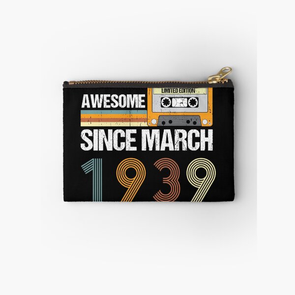 Item preview, Awesome Since March 1939 | 84th Birthday Gifts | 84 Years Old Gifts designed and sold by AMINE  ★★★★★.