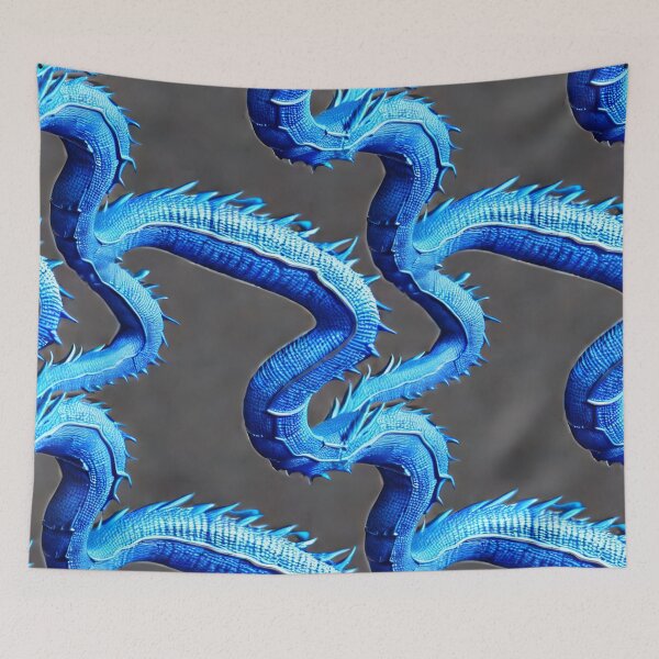 Item preview, Blue Dragon - Seamless Pattern designed and sold by Chubuter.