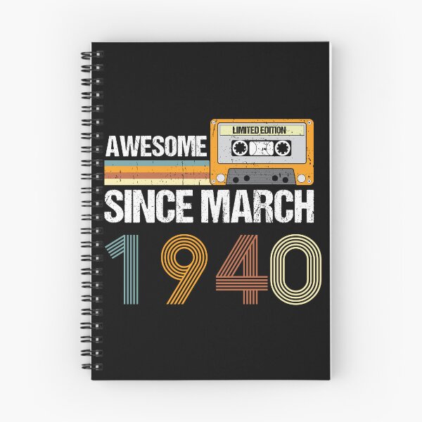 Item preview, Awesome Since March 1940 | 83th Birthday Gifts | 83 Years Old Gifts designed and sold by AMINE  ★★★★★.