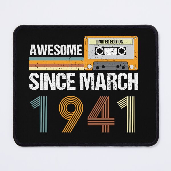 Item preview, Awesome Since March 1941 | 82th Birthday Gifts | 82 Years Old Gifts designed and sold by AMINE  ★★★★★.
