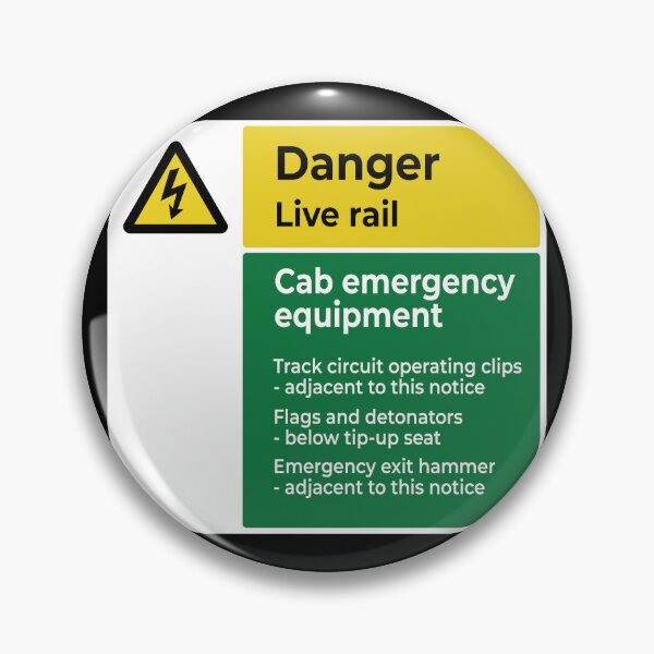 Item preview, Danger Live Rail designed and sold by Green-over-red.