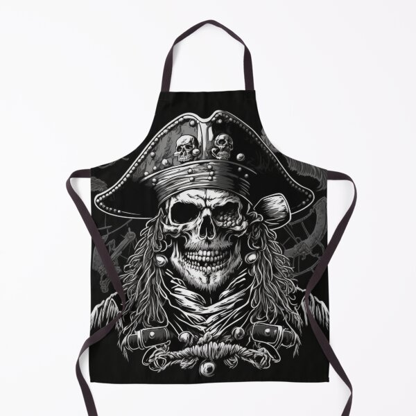 Item preview, Skeleton Pirate, Skull black art designed and sold by YZO-Design.