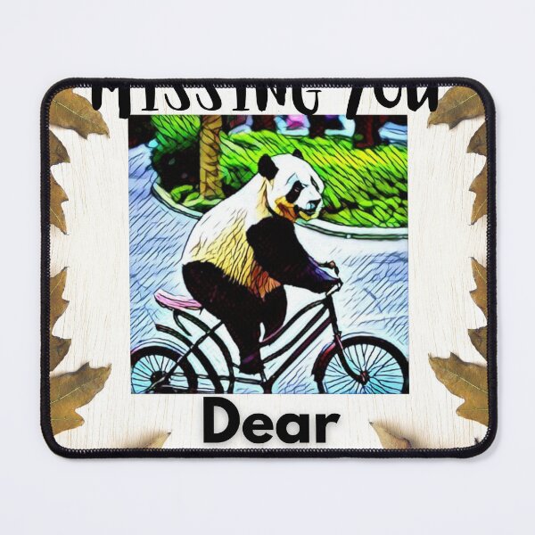 Item preview, Missing you dear with panda designed and sold by mapacs100.