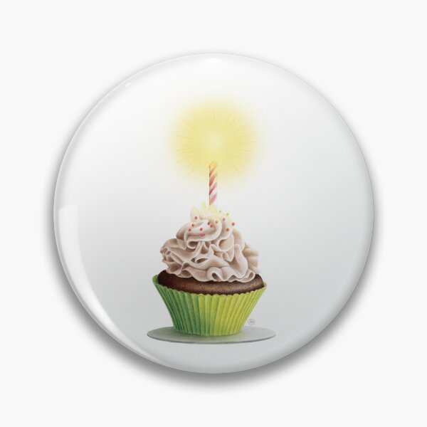 Item preview, cake with candle designed and sold by Iris Créa.